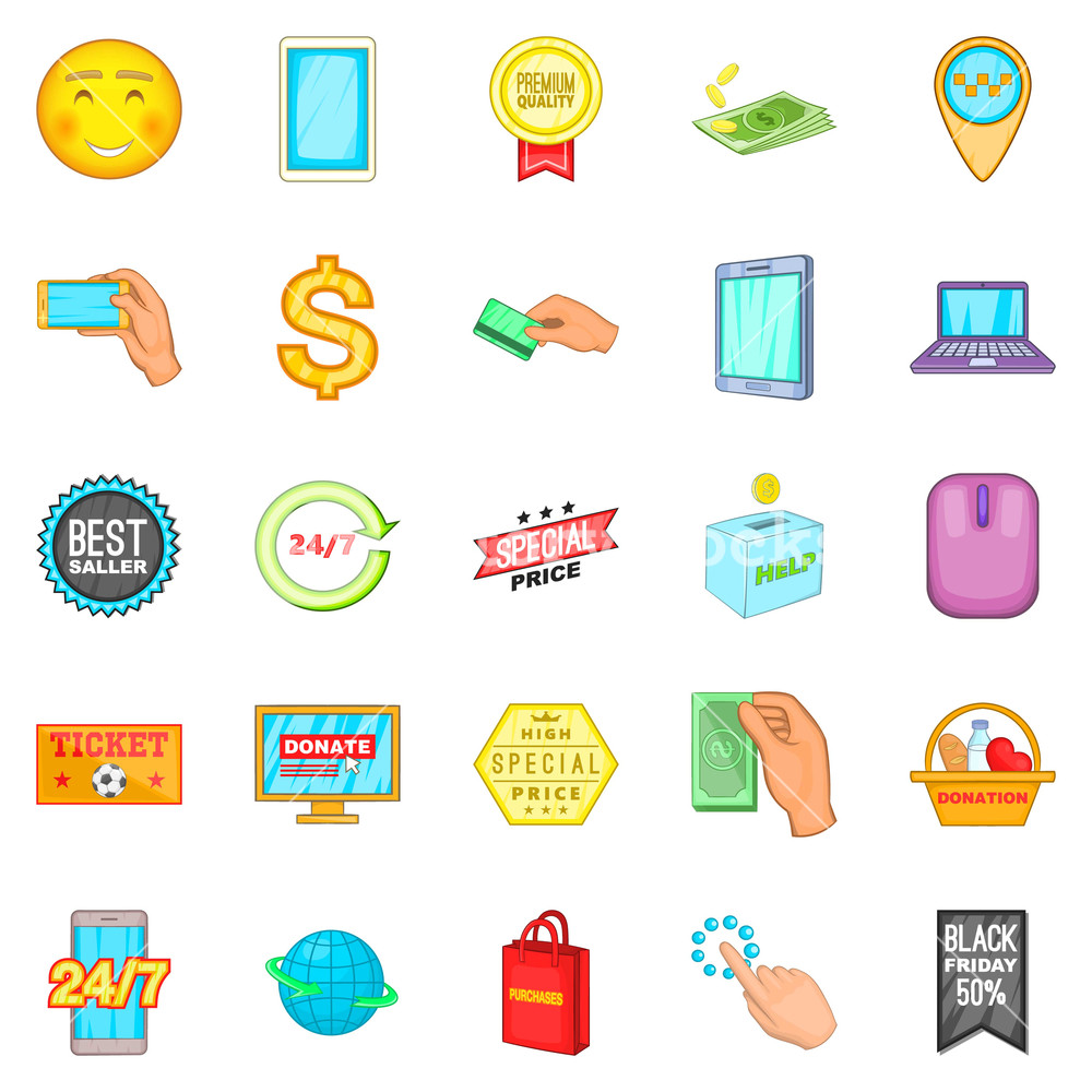 E Commerce Icons Set Cartoon Set Of E Commerce Vector Icons 1000x1000 E Commerce Icons Set Cartoon Set Of E Commerce Vector Icons