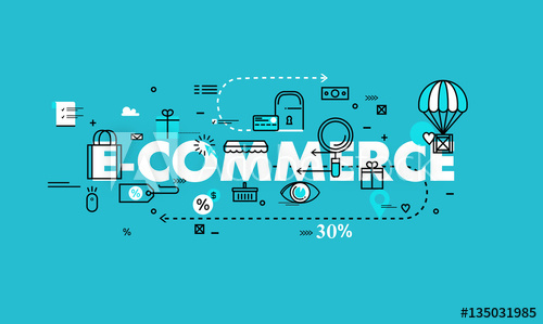 Word E Commerce Flat Line Business Vector Illustration Design 500x299 Word E Commerce Flat Line Business Vector Illustration Design
