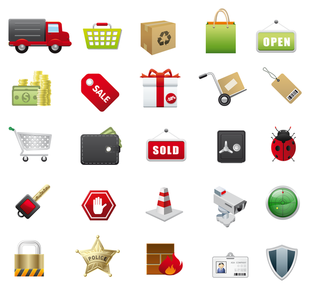 E Commerce Vector Icons 610x570 E Commerce Vector Icons