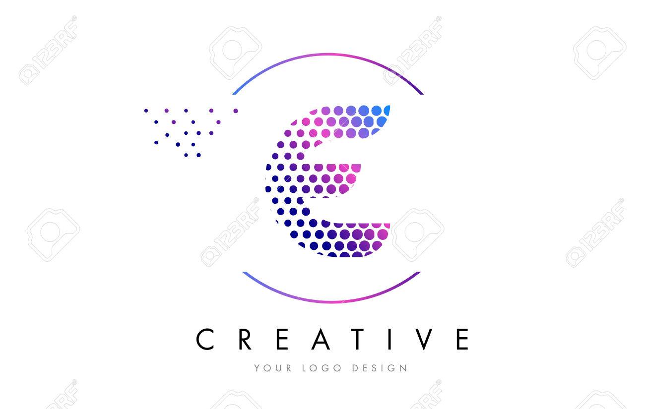 Bubble Letters E Pink Magenta Dotted Letter Logo Design Dots 1300x825 Bubble Letters E Pink Magenta Dotted Letter Logo Design Dots