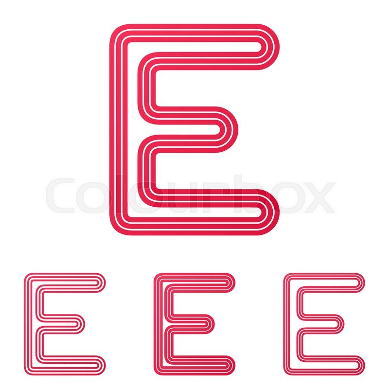 Crimson Line Letter E Logo Design Set Stock Vector Colourbox 800x800 Crimson Line Letter E Logo Design Set Stock Vector Colourbox