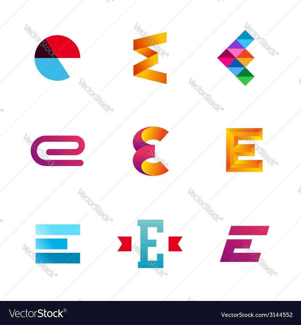 Set Of Letter E Logo Icons Design Template Elements Collection 1000x1080 Set Of Letter E Logo Icons Design Template Elements Collection