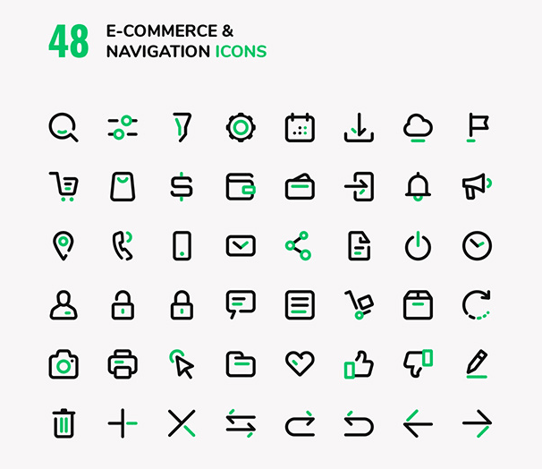 Best Shopping And E Commerce Icon Sets 606x524 Best Shopping And E Commerce Icon Sets