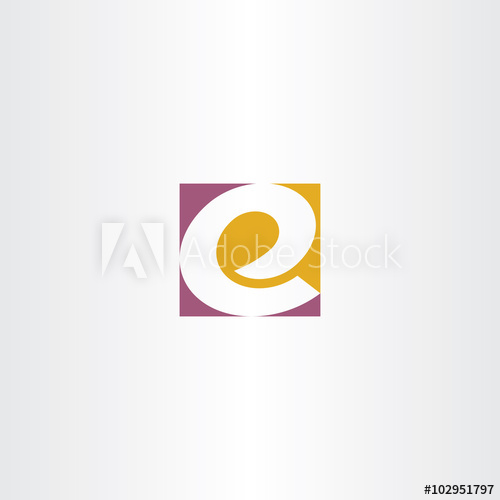 Letter E Logo E Purple Yellow Sign Icon Vector 500x500 Letter E Logo E Purple Yellow Sign Icon Vector