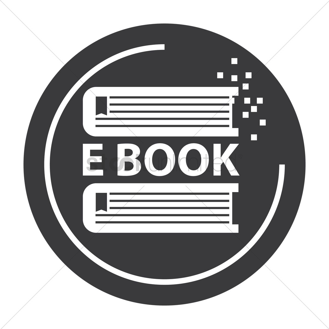 E Book Icon Vector Image 1300x1300 E Book Icon Vector Image