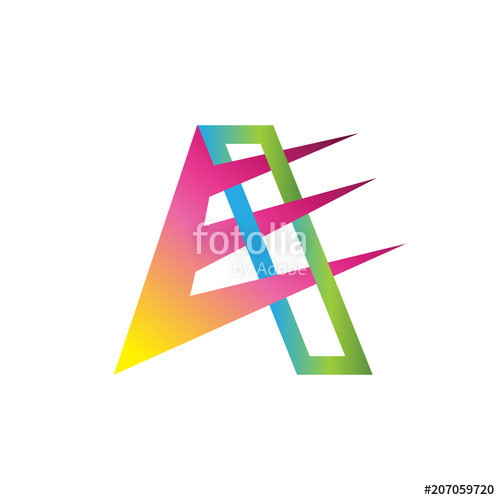 500x500 Letter Ea Logo Gradient Color Stock Image And Royalty Free