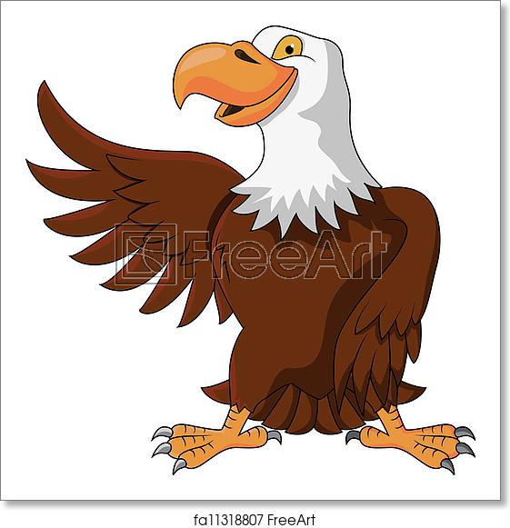 561x581 Free Art Print Of Eagle Cartoon Vector Illustration Of Eagle