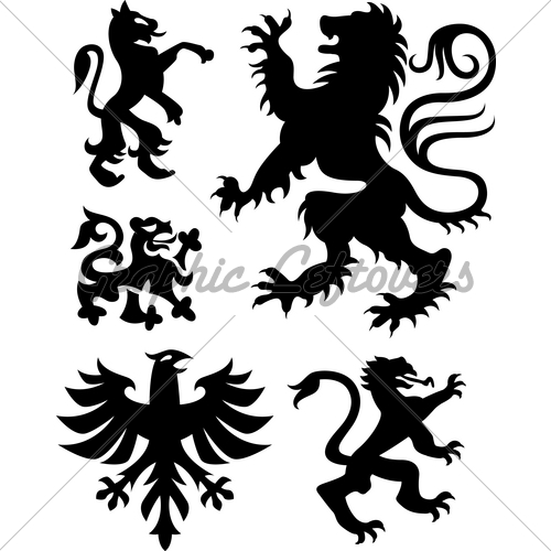 500x500 Eagle Crest Sign Gl Stock Images