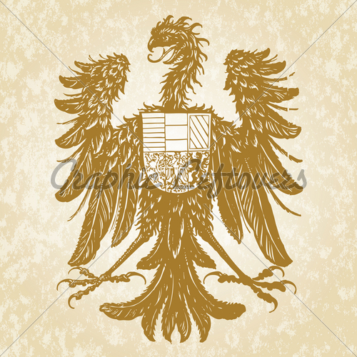 500x500 Vector Eagle Crest Illustration Gl Stock Images