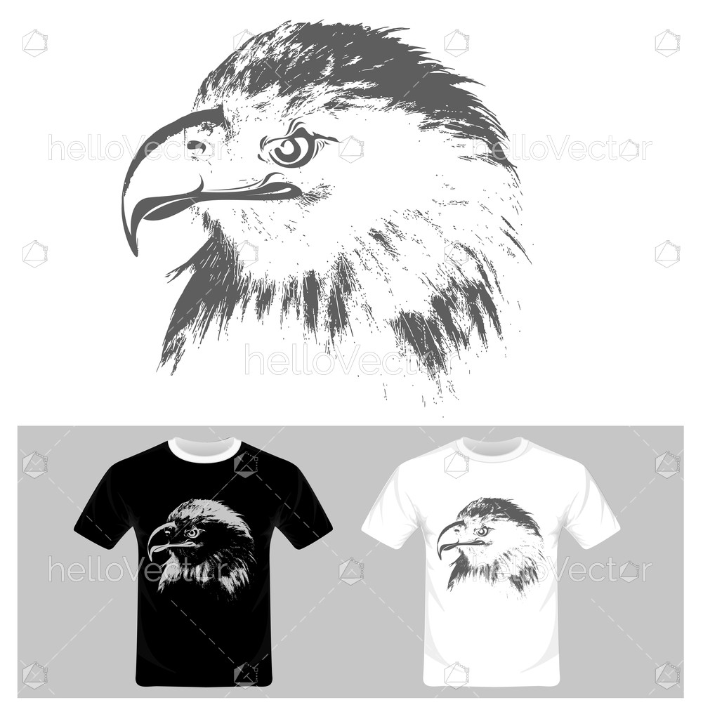 1001x1024 Eagle Face Vector Illustration T Shirt Graphic Design