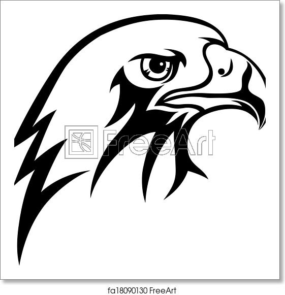 561x581 Free Art Print Of Eagle Face Eagle Vector Art Design Freeart