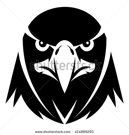 Eagle Face Silhouette 450x470 Eagle Face Silhouette