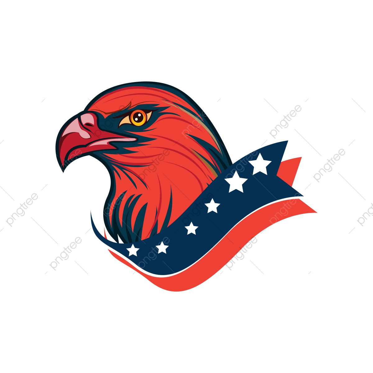 1200x1200 American Eagle Head Vector Image, Head, American, Animal Png