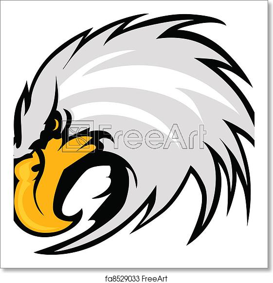561x581 Free Art Print Of Eagle Mascot Head Vector Graphic Graphic Mascot