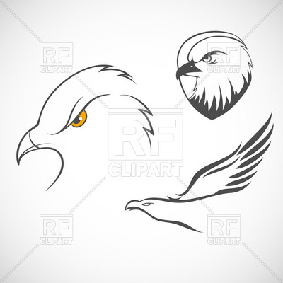 400x400 Outline Of Eagles Head Vector Image Of Plants And Animals
