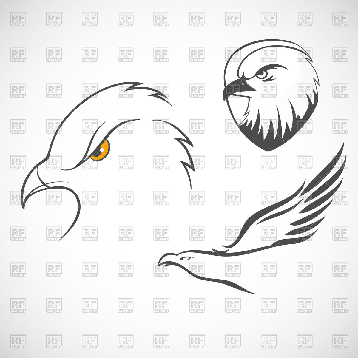 Outline Of Eagles Head Vector Image Of Plants And Animals 1200x1200 Outline Of Eagles Head Vector Image Of Plants And Animals