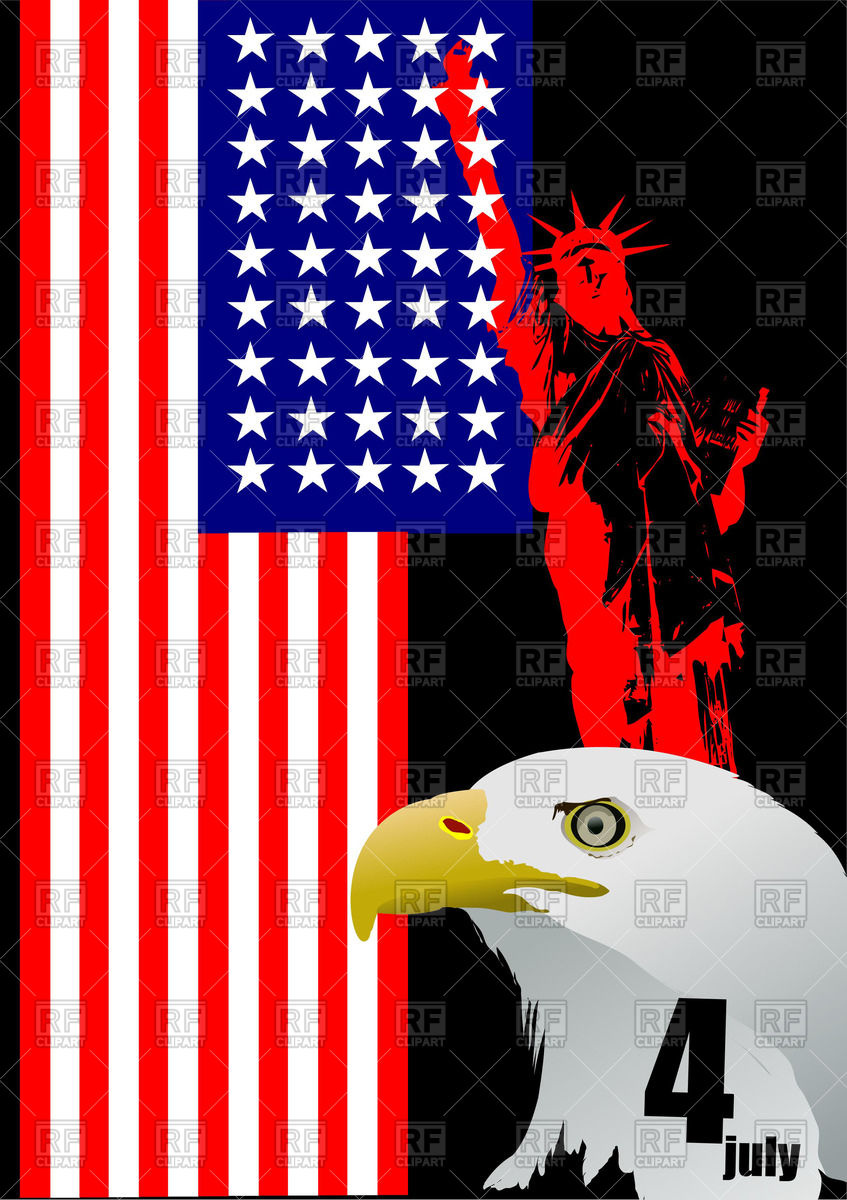Statue Of Liberty And Eagle Head On Us Flag 847x1200 Statue Of Liberty And Eagle Head On Us Flag