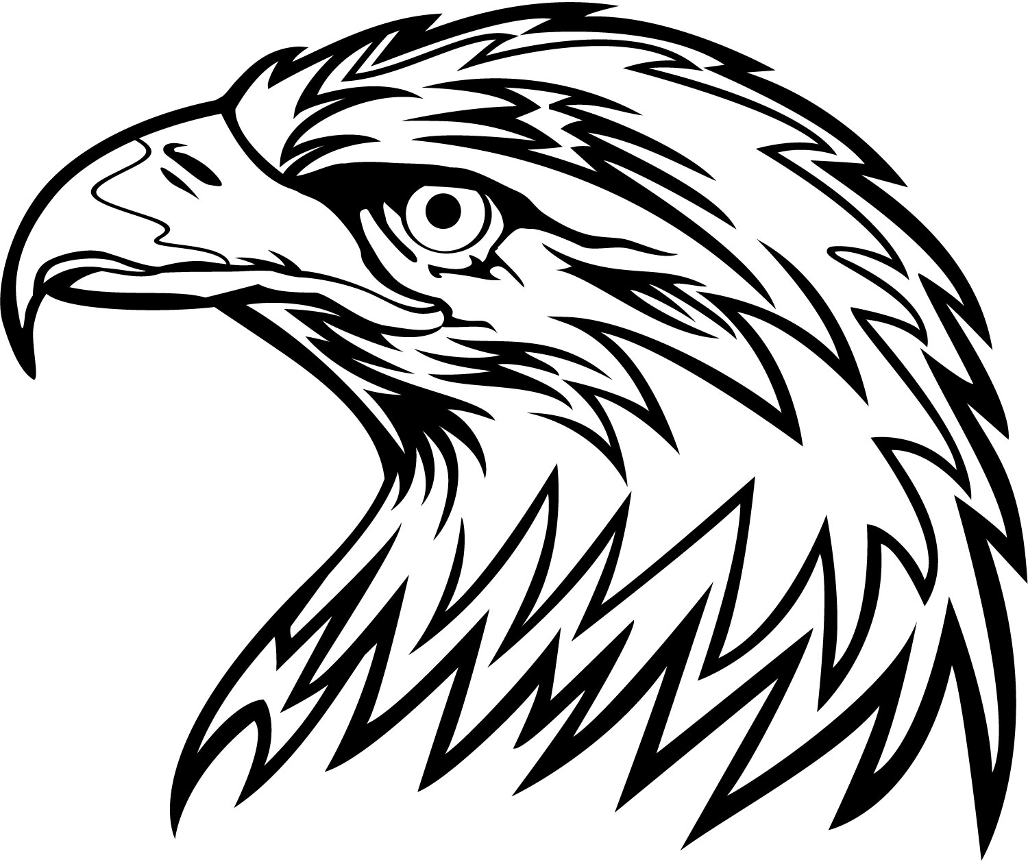 Abiding Eagle Line Drawing 1500x1258 Abiding Eagle Line Drawing