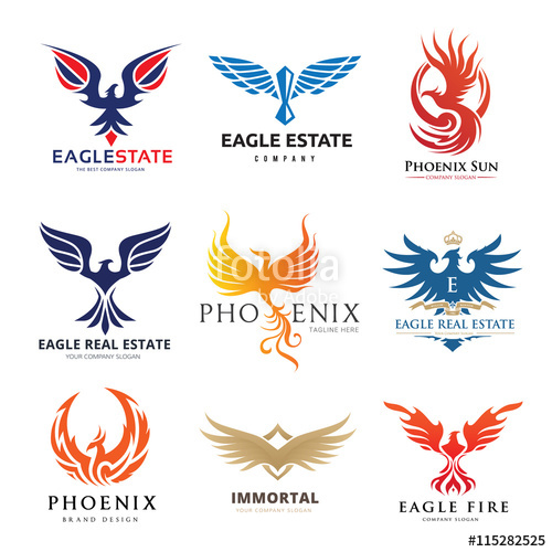 Eagle Logo Collection,bird Logo,phoenix Logo,vector Logo Template 500x500 Eagle Logo Collection,bird Logo,phoenix Logo,vector Logo Template