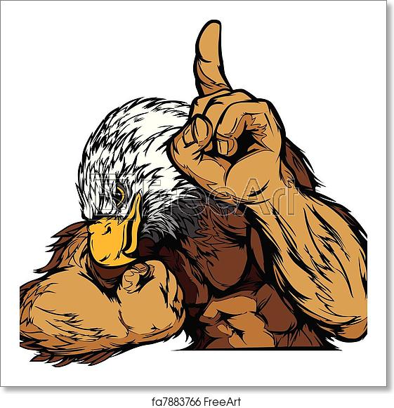 561x581 Free Art Print Of Eagle Mascot Body Vector Cartoon Cartoon Vector