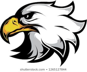 339x280 Graphic Head Eagle Mascot Vector Illustration Stock Vector