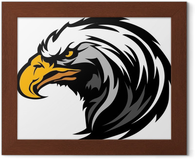 400x327 Graphic Head Of An Eagle Mascot Vector Illustration Wall Decal