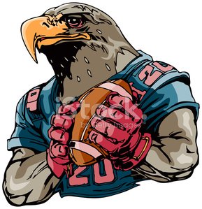 289x299 Eagle Mascot Football