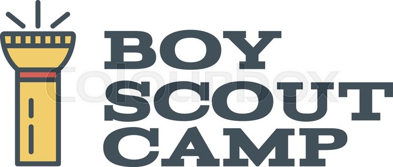 800x340 Boy Scout Camp Logo Design With Stock Vector Colourbox