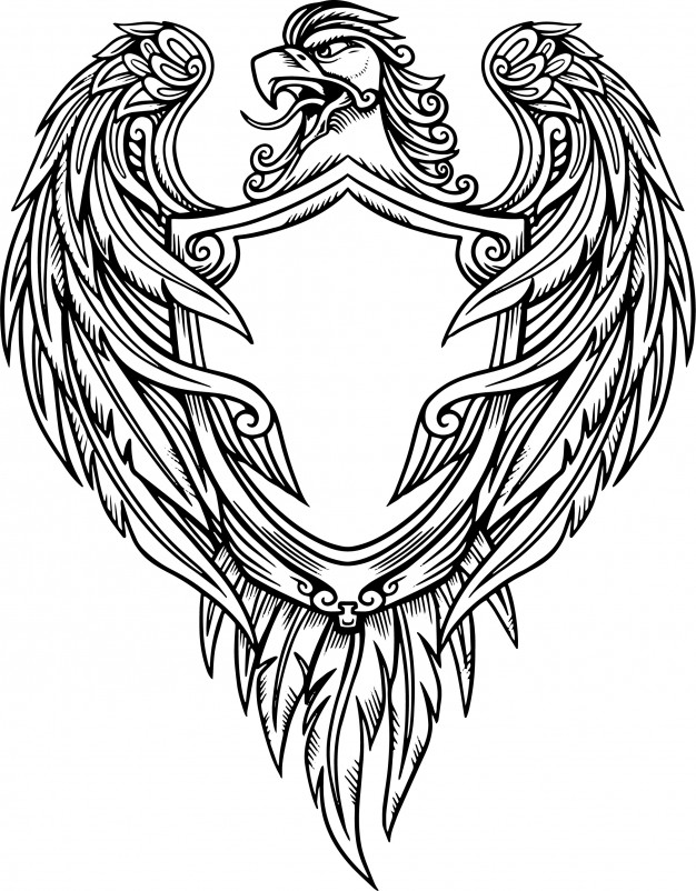 Eagle Shield Vector Illustration Vector Premium Download 626x802 Eagle Shield Vector Illustration Vector Premium Download