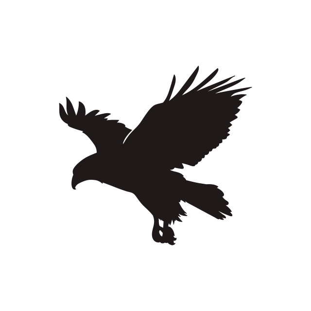 640x640 Eagle Silhouette Vector, Eagle, Vector, Silhouette Png And Vector