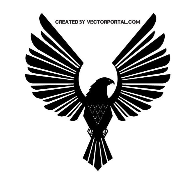 660x660 Eagle Spread Wings Silhouette