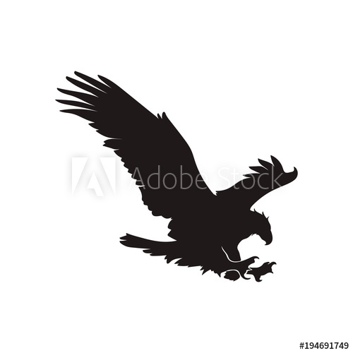 500x500 Eagle Silhouette Vector