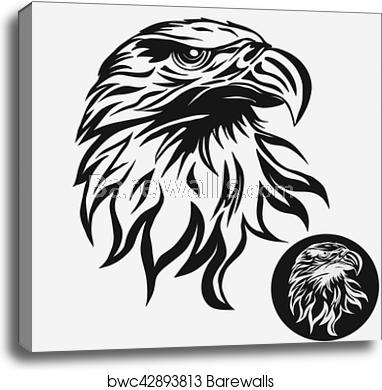 Eagle Head Logo Vector, Canvas Print Barewalls Posters Prints 382x390 Eagle Head Logo Vector, Canvas Print Barewalls Posters Prints