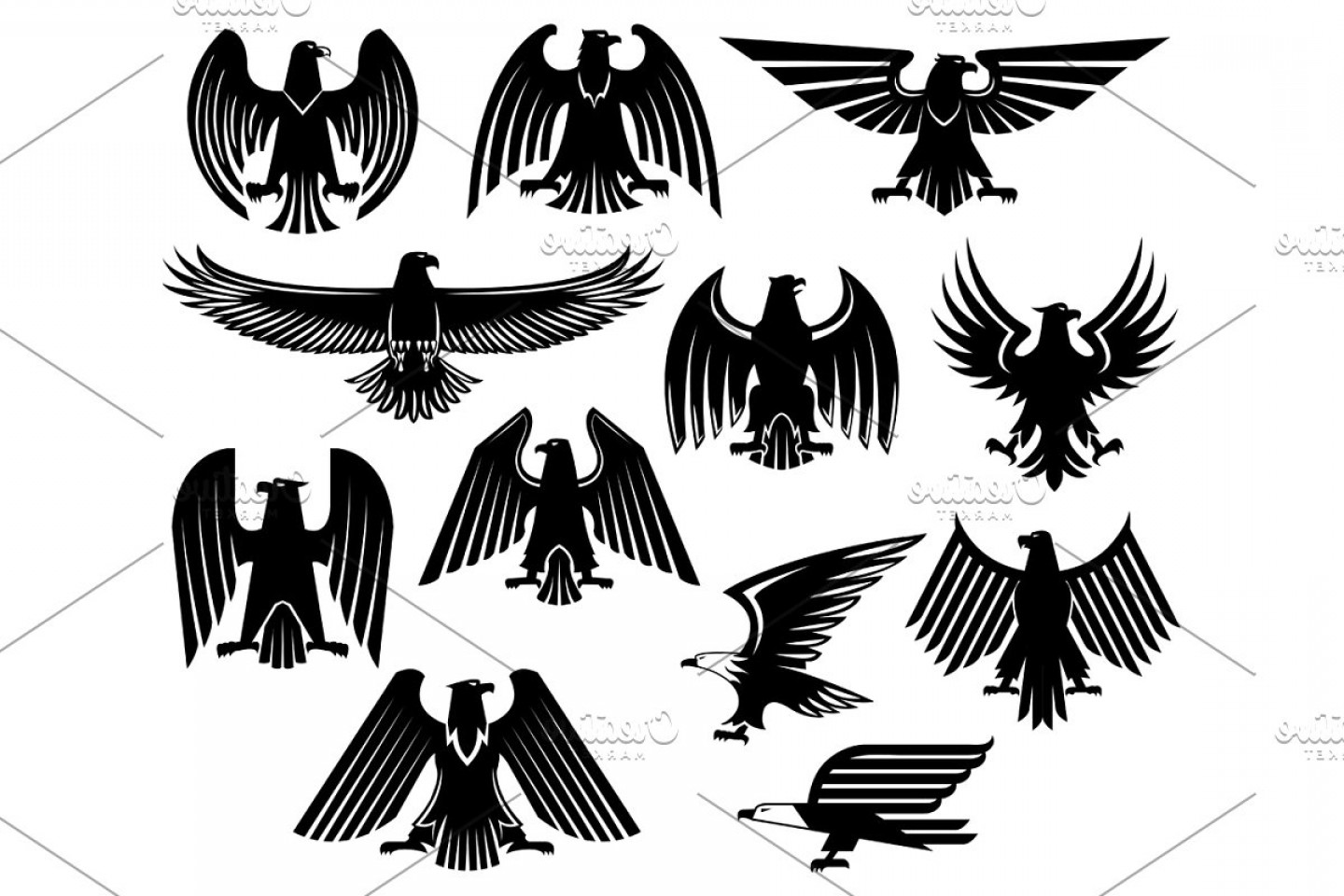 1440x960 Eagle Vector Art Studiogrfx