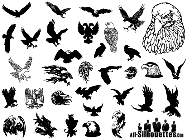 600x445 Eagle Vector Clip Art Free Tattoos Eagle Vector, Eagle Tattoos