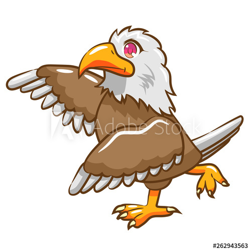 500x500 Eagle Vector Clipart