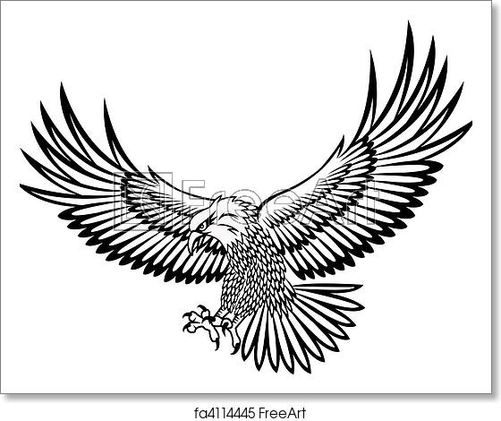 560x470 Free Art Print Of Eagle Vector Freeart