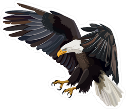 250x217 Eagle Vector Drawing Sticker