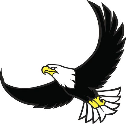 418x411 Flying Eagle Vector Art Illustration Dplex Eagle Vector, Logos