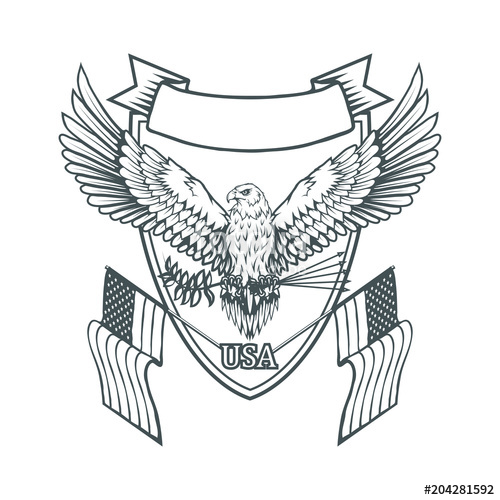 500x500 Bald Eagle Logo Wild Birds Drawing Head Of An Eagle Vector