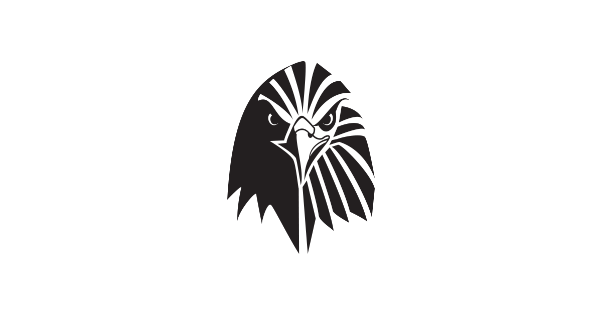 1200x628 Eagle Logo Template Black And White Free Vector Png Graphic Cave