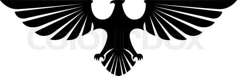 800x256 Eagle Wings Illustration Stock Vector Colourbox