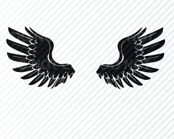 570x456 American Eagle Wings Clipart Clip Art Silhouette Etsy