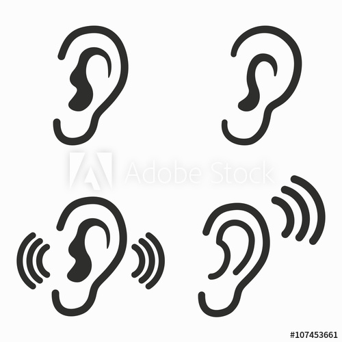 Ear Vector Icons 500x500 Ear Vector Icons