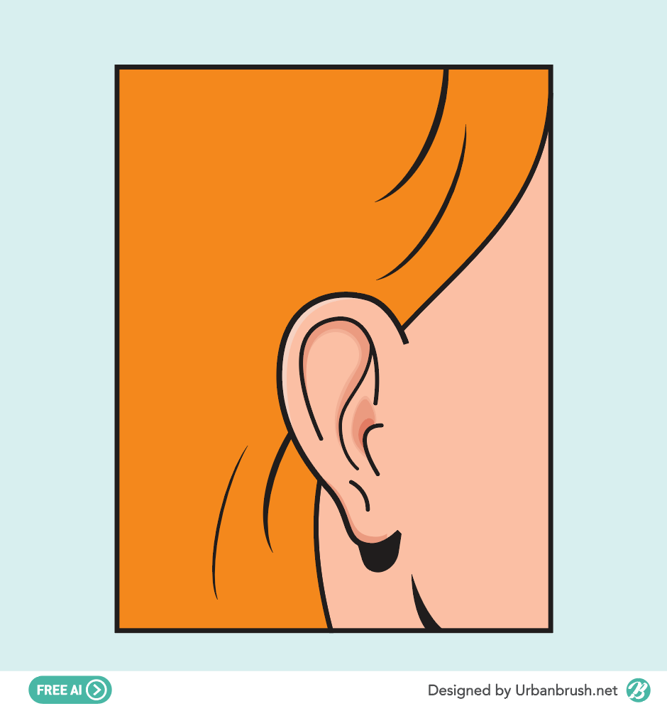 Ear Illustration Vector Free Download 940x995 Ear Illustration Vector Free Download