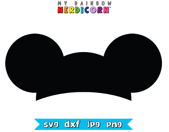 570x445 Mickey Mouse Ears Silhouette Vector