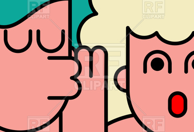 400x272 She Whispers In Woman's Ear Vector Image Of People Maryvalery