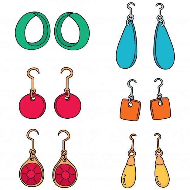 Earring Vector at Vectorified.com | Collection of Earring Vector free ...