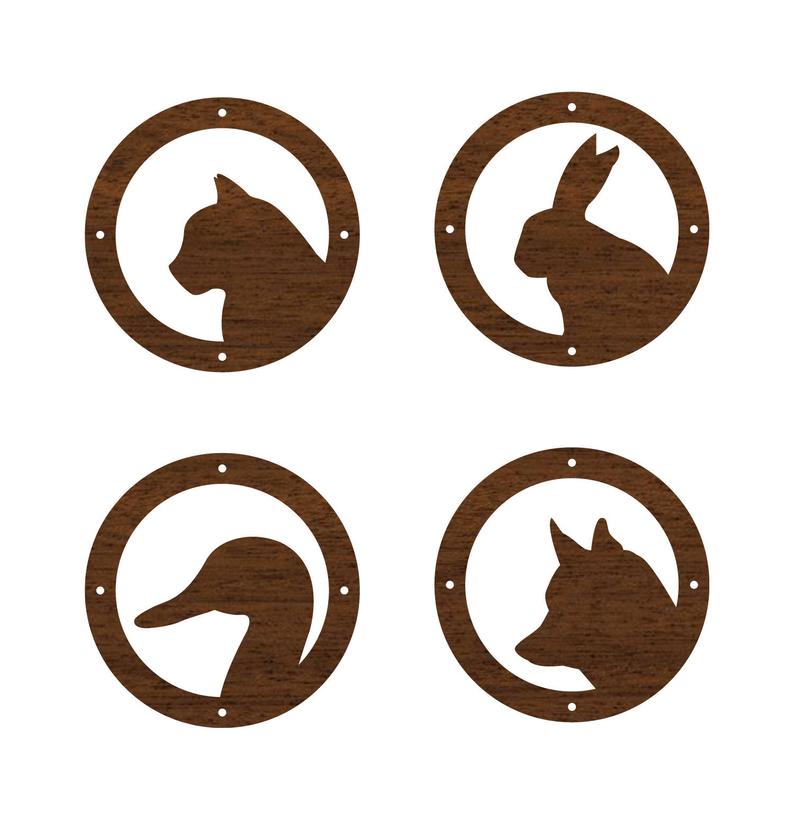794x820 Farm Animals Vector Design For Laser Cutting Earring Etsy