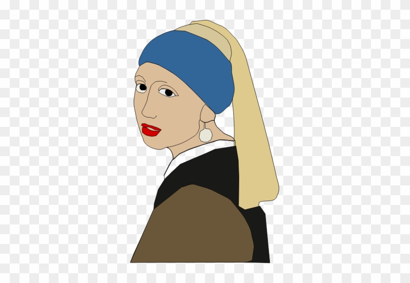 840x580 Girl With A Pearl Earring Vector Graphics